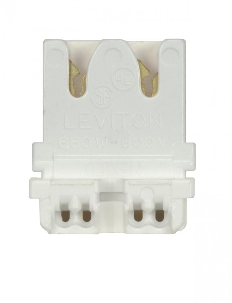 Bi-Pin Lampholder; Medium; Straight-In; For 20GA Panel; Slide-On; G13 Base; Quick Connect No. 18GA;