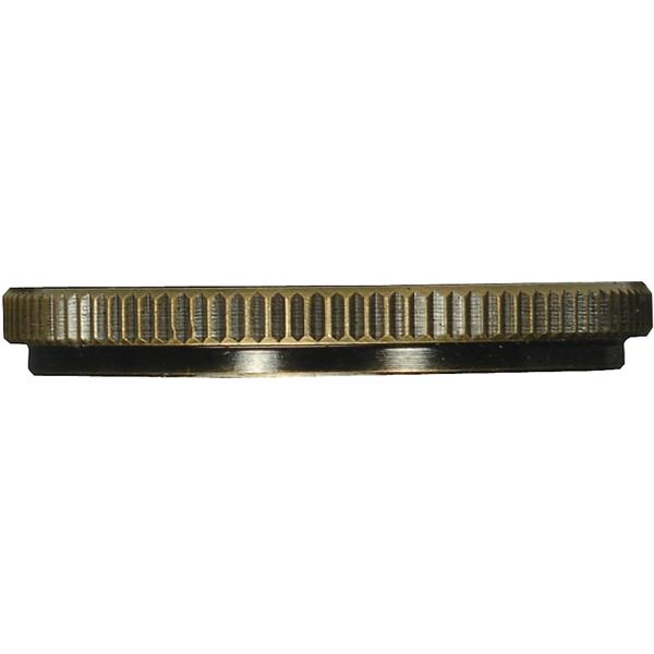 Stamped Solid Brass Uno Ring; 1-1/4" Inner Diameter; 1-1/2" Outer Diameter; Antique Brass