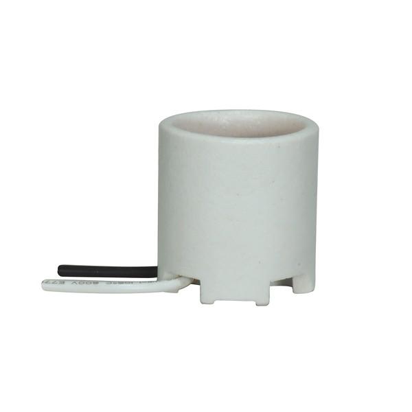 Keyless Porcelain Socket; Glazed With Paper Liner; 7/8" Center To Center; 660W; 250V