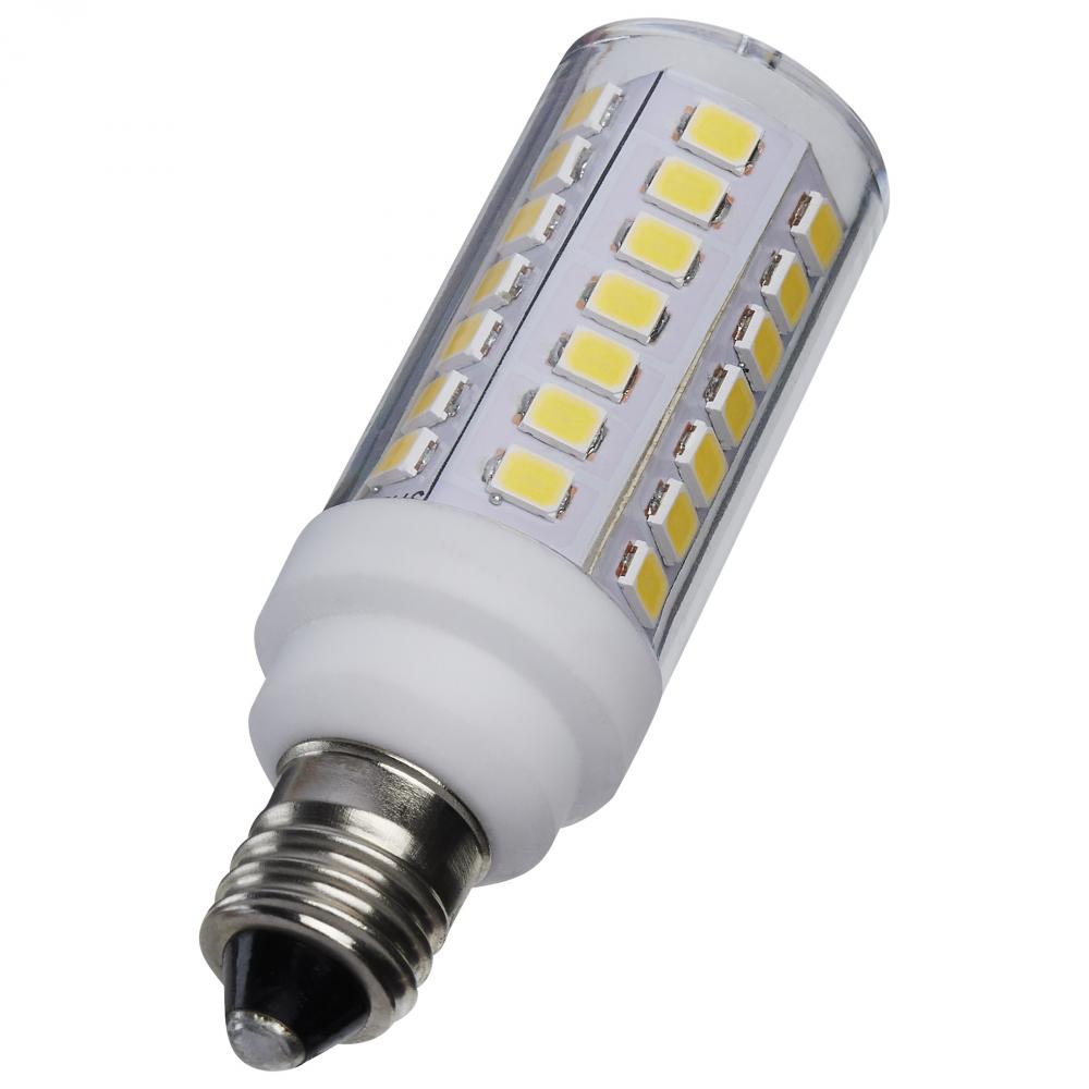 5 Watt T6 LED; Clear Finish; E11 Base; 5000K; 120 Volt