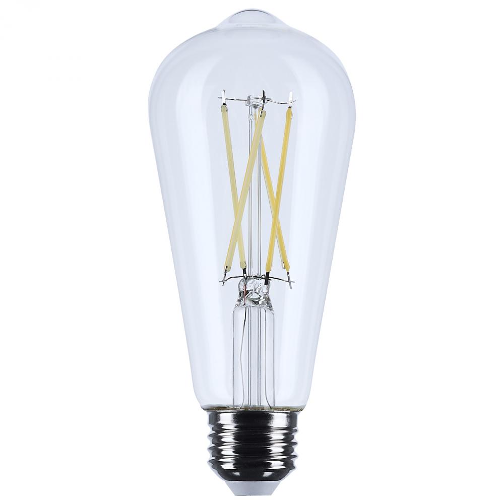 8 Watt ST19 LED; Medium Base; Clear; 5000K CCT; 120 Volt