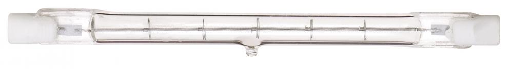 500 Watt; Halogen; T3; Clear; 1500 Average rated hours; 9500 Lumens; Double Ended base; 130 Volt