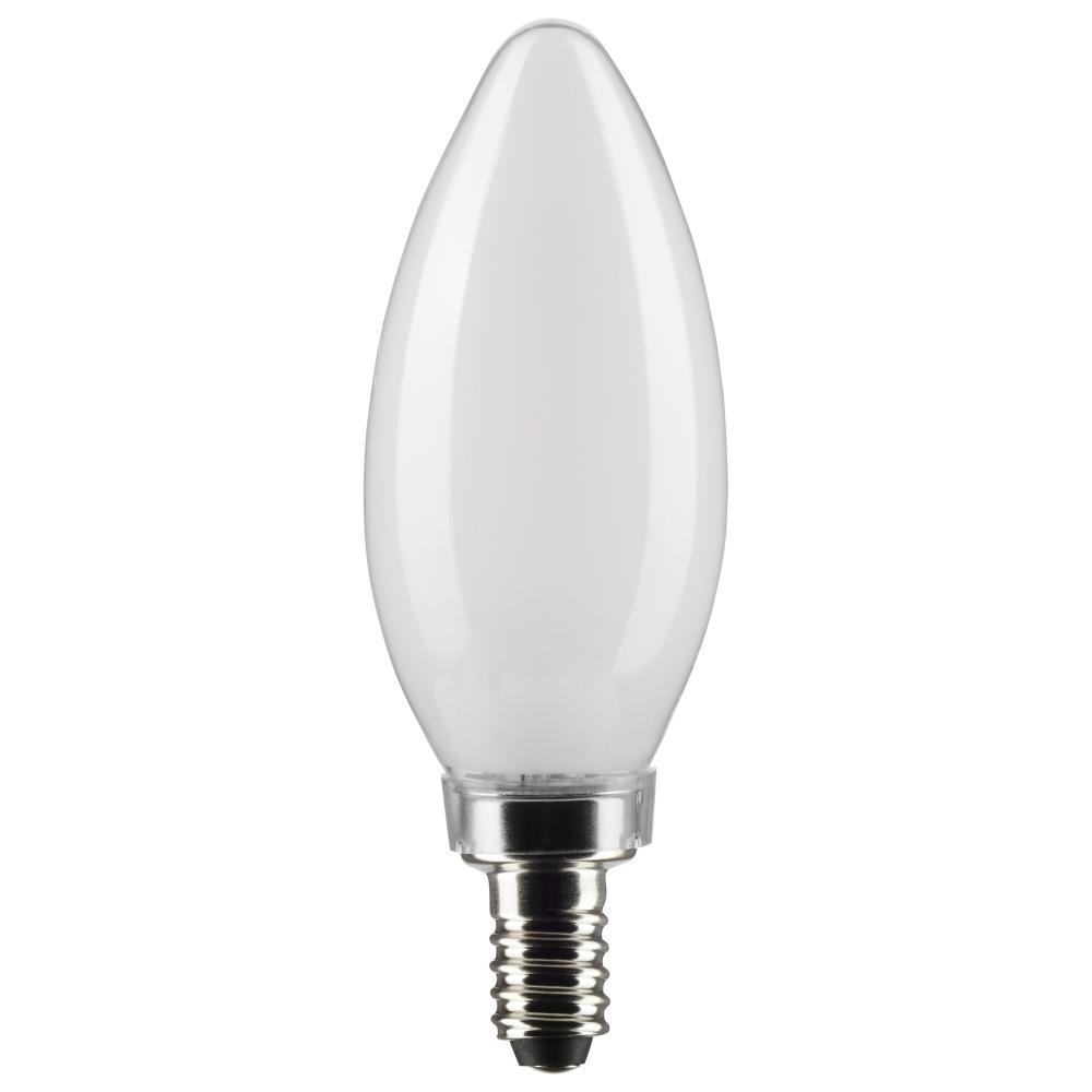 5.5 Watt B11 LED Filament; Frost; Candelabra base; 90 CRI; 5000K; 120 Volt