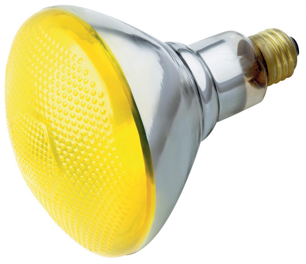 100 Watt BR38 Incandescent; Yellow; 2000 Average rated hours; Medium base; 230 Volt