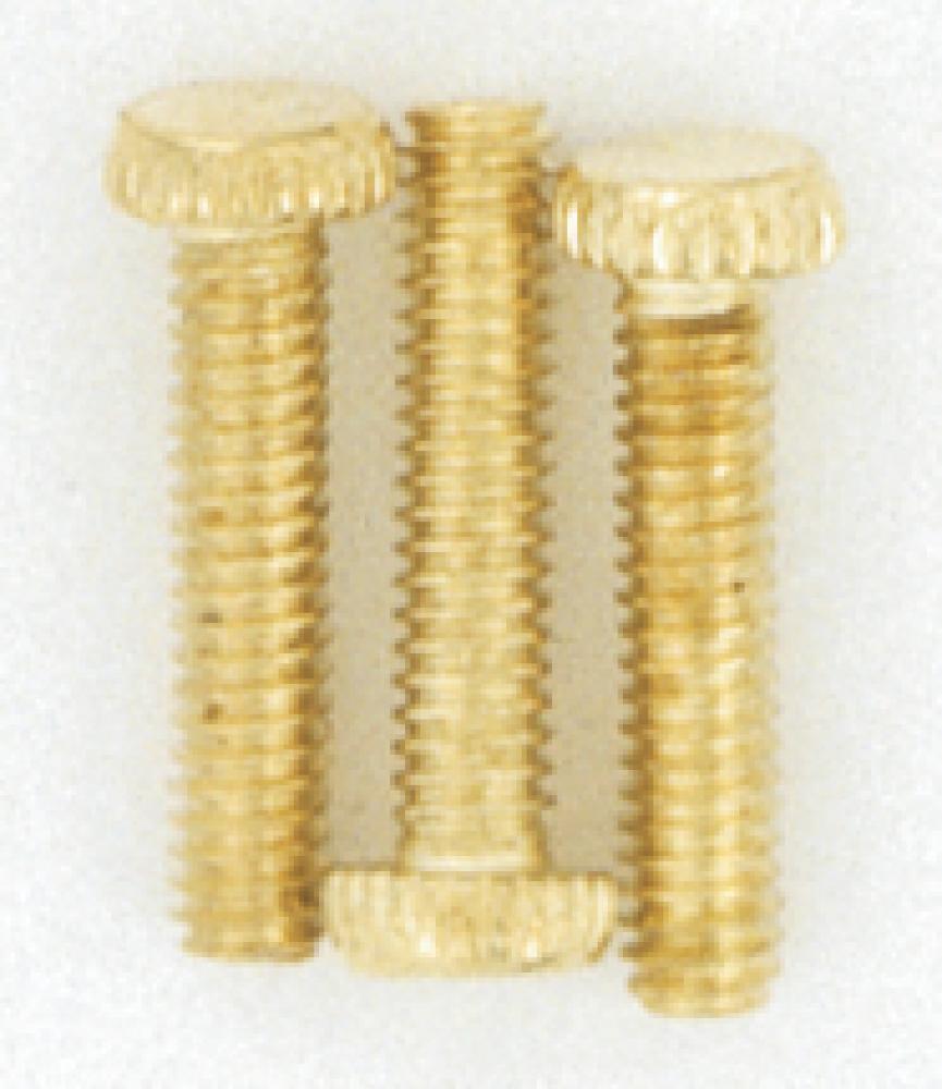 3 Screws; 8/32 x 3/4; Brass Plated Finish