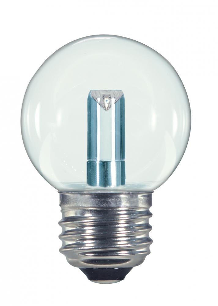 1.4 Watt LED; G16 1/2; Clear; 2700K; Medium base; 120 Volt; Carded