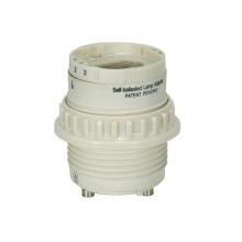 Satco Products Inc. 80/1855 - Phenolic Self-Ballasted CFL Lampholder With Uno Ring; 277V, 60Hz, 0.15A; 13W G24q-1 And GX24q-1;