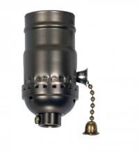 Satco Products Inc. 80/2316 - On-Off Pull Chain Socket; 1/8 IPS; Aluminum; Antique Brass Finish; 660W; 250V