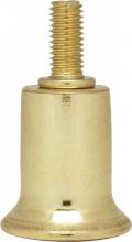 Satco Products Inc. 90/142 - Steel Riser; 1/4-27; Brass Plated; 1" Height