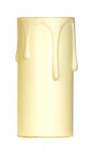 Satco Products Inc. 90/1507 - Plastic Drip Candle Cover; Ivory Plastic Drip; 13/16" Inside Diameter; 7/8" Outside