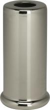 Satco Products Inc. 90/2286 - Steel Spacer; 7/16" Hole; 2" Height; 7/8" Diameter; 1" Base Diameter; Nickel Plated