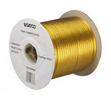 Satco Products Inc. 93/336 - Lamp And Lighting Bulk Wire; 18/2 SPT-1.5 105C; 250 Foot/Spool; Clear Gold
