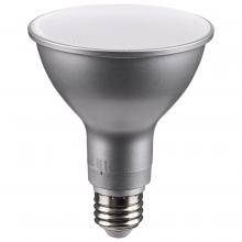 Satco Products Inc. S11585 - 11 Watt PAR30LN LED; Medium Base; Silver Finish; CCT Selectable; 120 Volt; 25 Degree Beam Angle