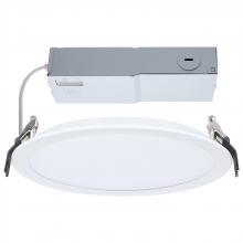 Satco Products Inc. S11847 - 20 Watt; 8 Inch LED Direct Wire Downlight; Remote Driver; CCT Selectable; Dual Dimming; Flat Face;