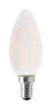 Satco Products Inc. S12117 - 4.5 Watt; B11 LED Filament; Frosted; 350 Lumens; 3000K; European base; 120 Volt