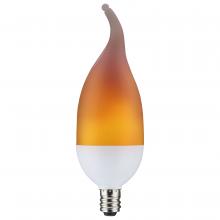 Satco Products Inc. S29807 - 2 Watt LED Flame Bulb; B11; Candelabra base; 120 Volt