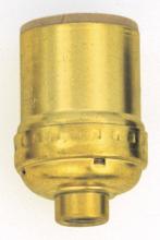 Satco Products Inc. S70/420 - Keyless Standard Socket; Brite Gilt Finish