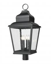 Z-Lite 5029PHXLR-BK - 4 Light Outdoor Post Mount Fixture