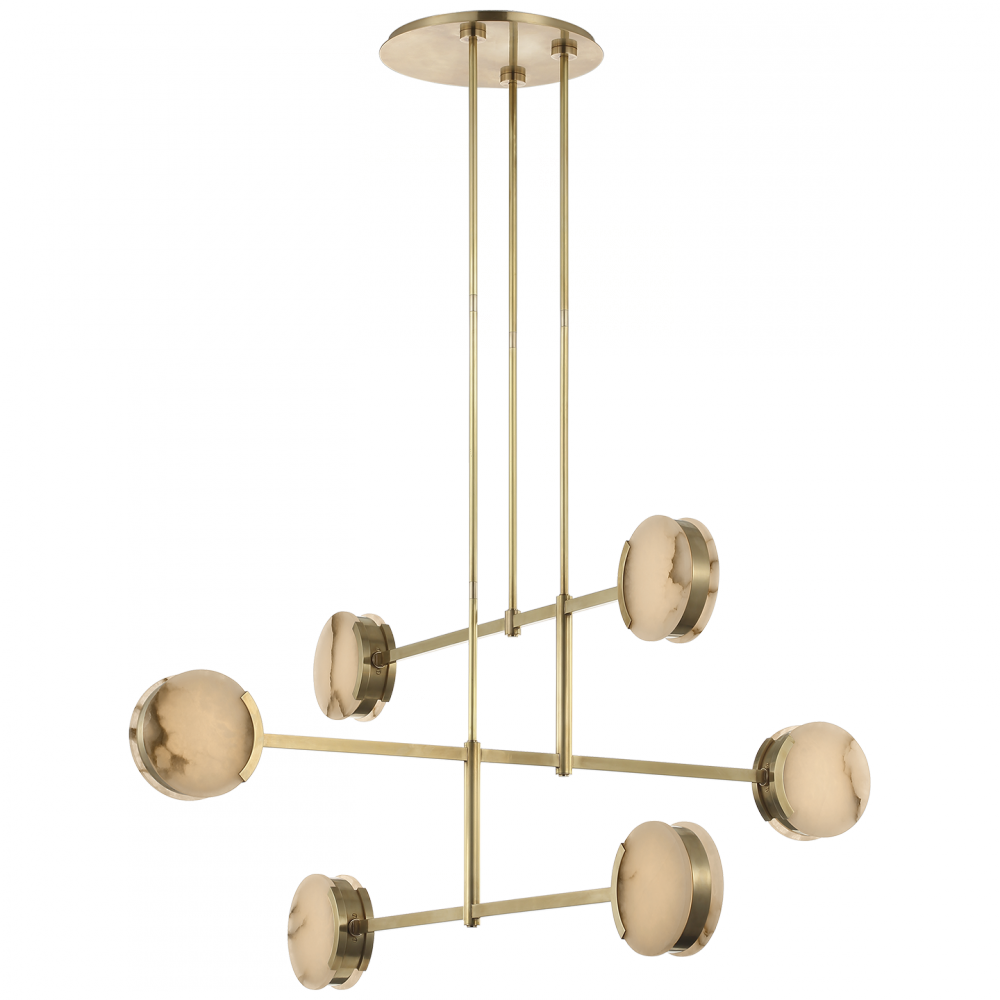 Melange 54" Multi-Positional Chandelier