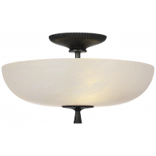 Visual Comfort & Co. Signature Collection ARN 4415BZ-ALB - Pascal 14" Bowl Semi-Flush Mount