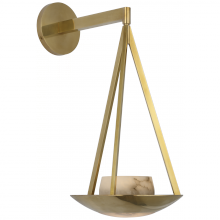 Visual Comfort & Co. Signature Collection BBL 2165SB-ALB - Divina 19" Floating Bowl Sconce