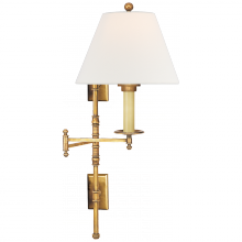 Visual Comfort & Co. Signature Collection CHD 5102AB-L - Dorchester Double Backplate Swing Arm
