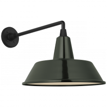 Visual Comfort & Co. Signature Collection TOB 2812MBK/S2-G - Academy 17.5" Mack Barn Light