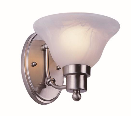 Perkins 1-Light Armed Indoor Wall Sconce with Glass Bell Shade