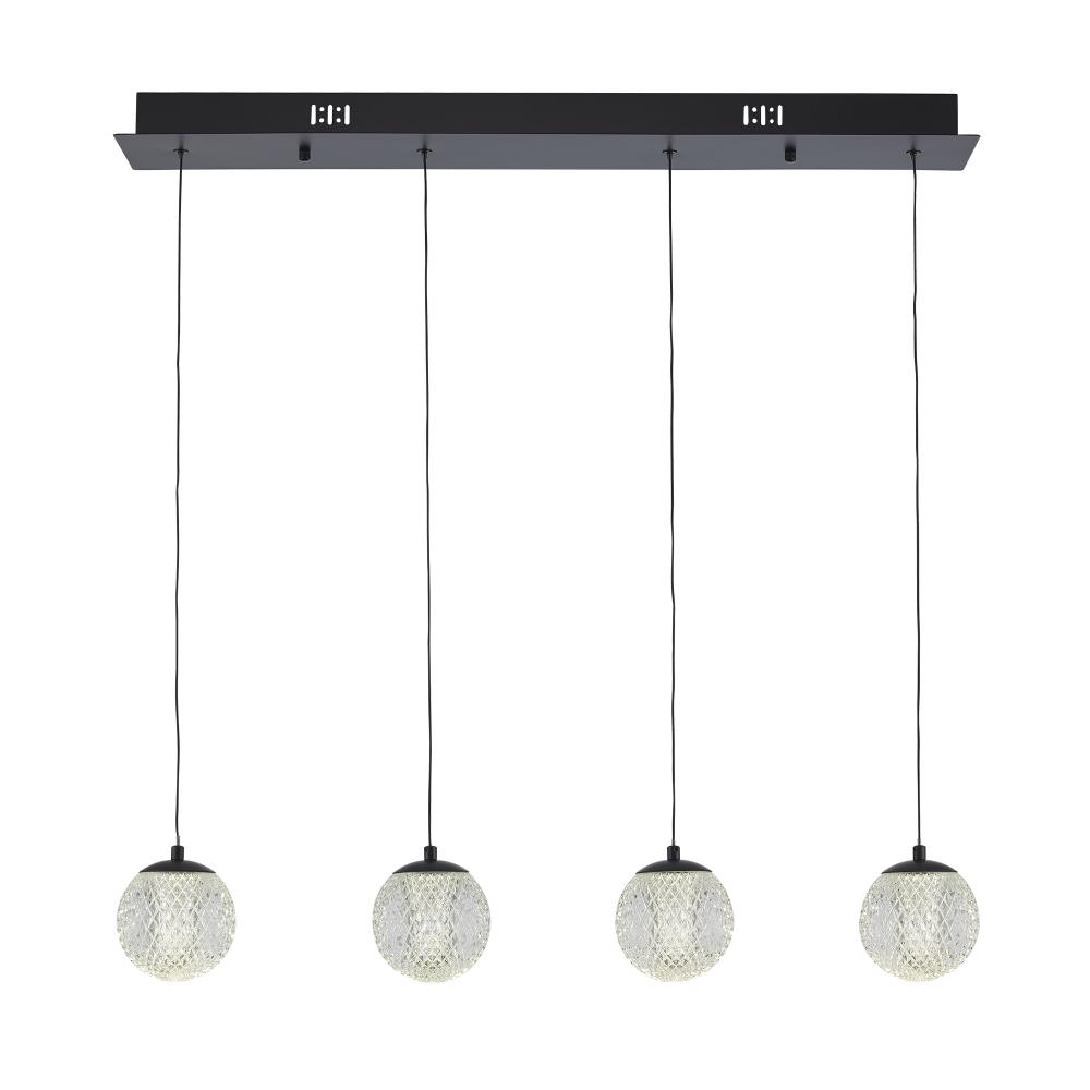 Sunburst 4 - Light LED Linear Pendant