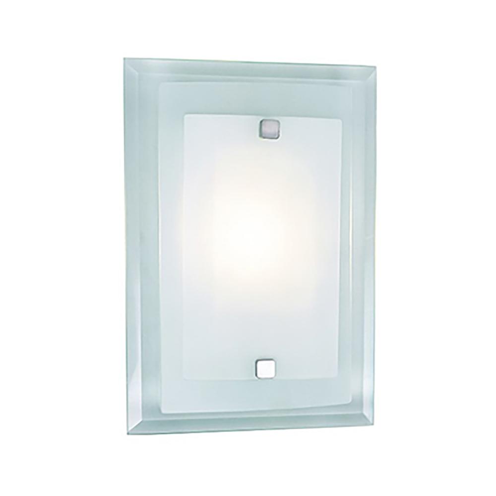 1 LT WALL-DOUBLE GLASS-SQUARE-