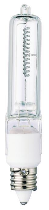 500W T4 Halogen Single-Ended Clear E11 (Mini-Can) Base, 120 Volt, Card