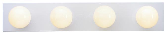 4 Light Bath Bar White Finish