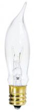 Westinghouse 0324100 - 7.5W CA5 Incandescent Clear E12 (Candelabra) Base, 120 Volt, Box