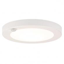 Westinghouse 6111800 - 6 in. 7W LED Flush with Motion Sensor White Finish White Frosted Shade, 4000K