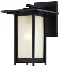 Westinghouse 6203800 - Wall Fixture Textured Black Finish Frosted Glass