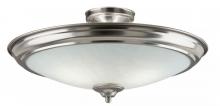 Westinghouse 64340 - Nickel Bowl Semi-Flush Mount