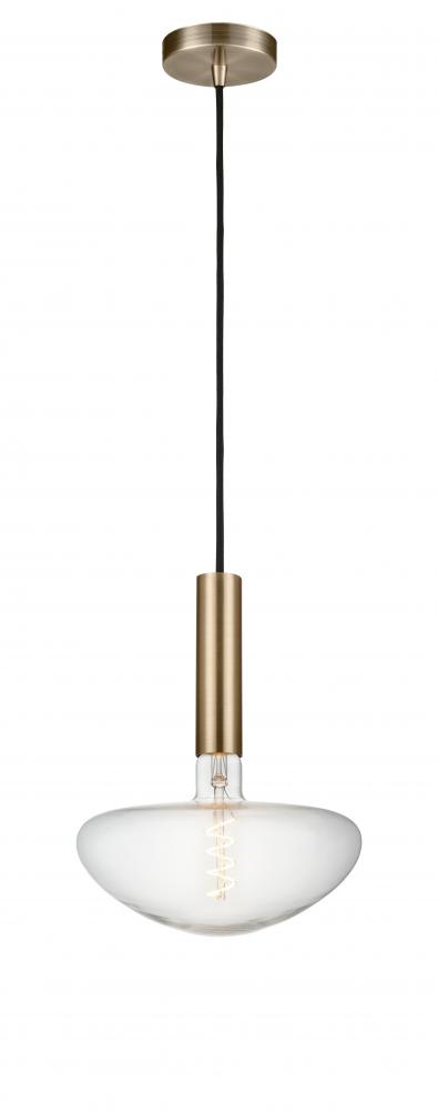 Edison - 1 Light - 10 inch - Antique Brass - Cord hung - Mini Pendant