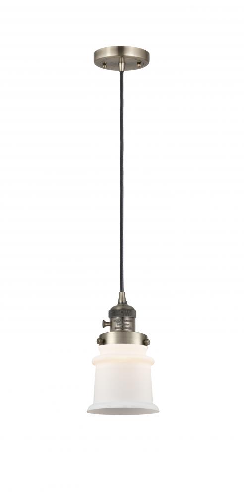 Canton - 1 Light - 5 inch - Antique Brass - Cord hung - Mini Pendant