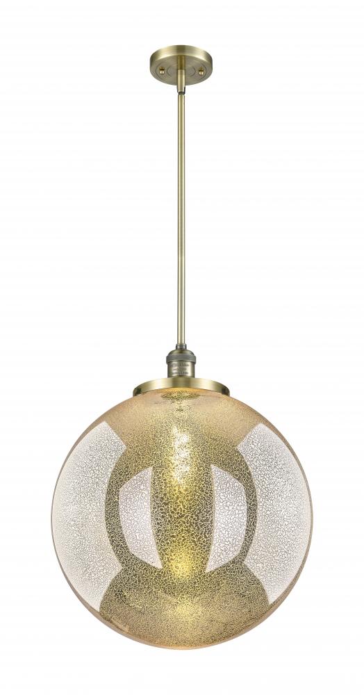 Beacon - 1 Light - 18 inch - Antique Brass - Stem Hung - Pendant