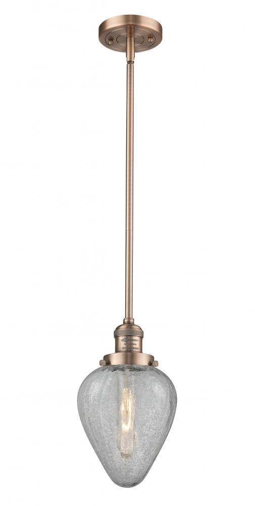 Geneseo - 1 Light - 7 inch - Antique Copper - Stem Hung - Mini Pendant