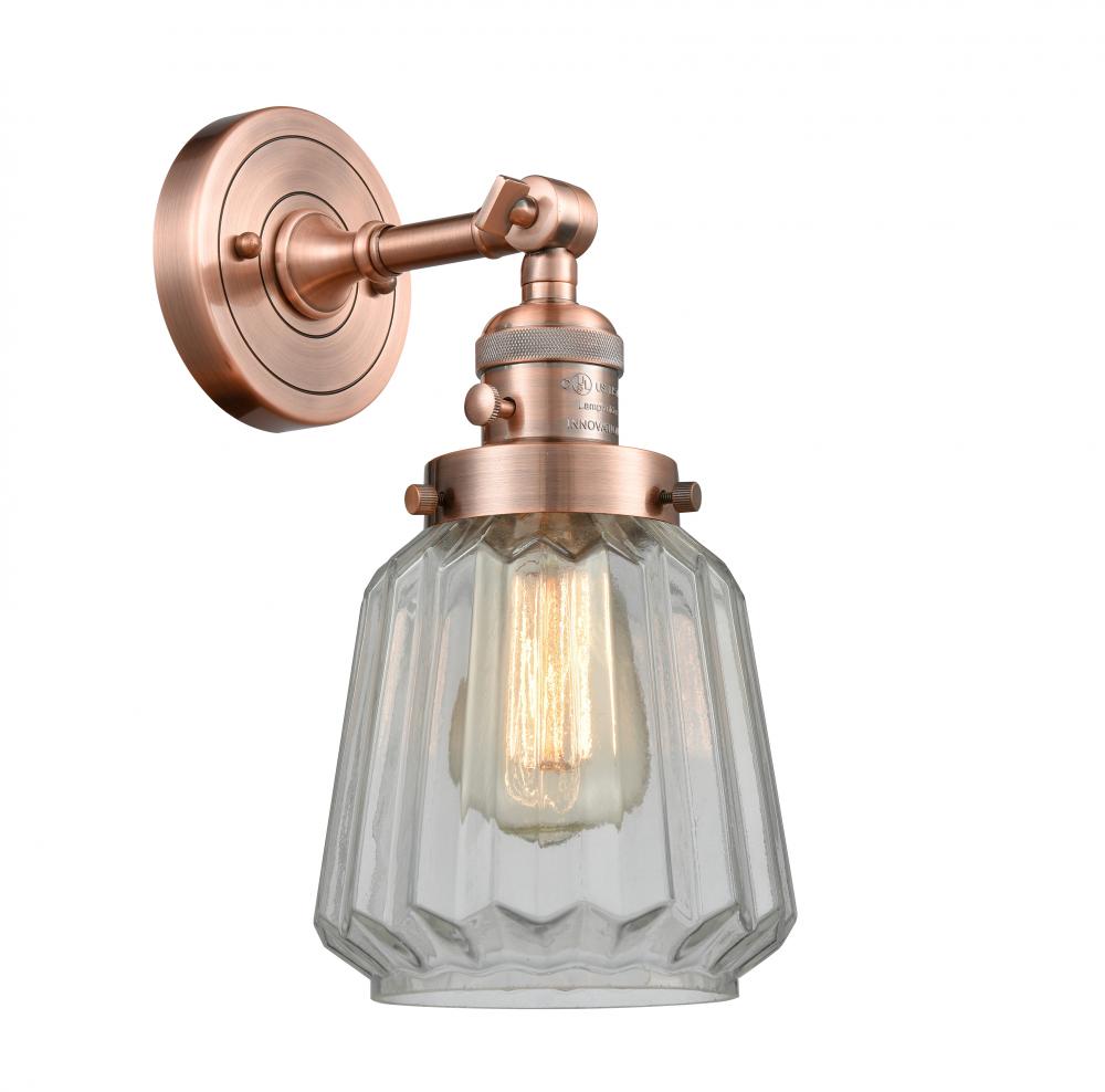 Chatham - 1 Light - 7 inch - Antique Copper - Adjustable Sconce