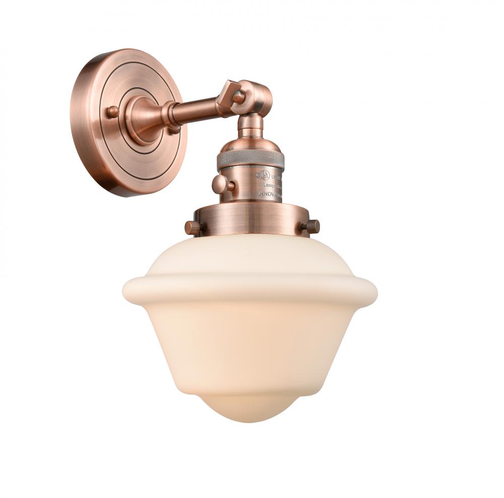 Oxford - 1 Light - 8 inch - Antique Copper - Adjustable Sconce