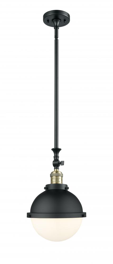 Hampden - 1 Light - 9 inch - Black Antique Brass - Stem Hung - Adjustable Mini Pendant