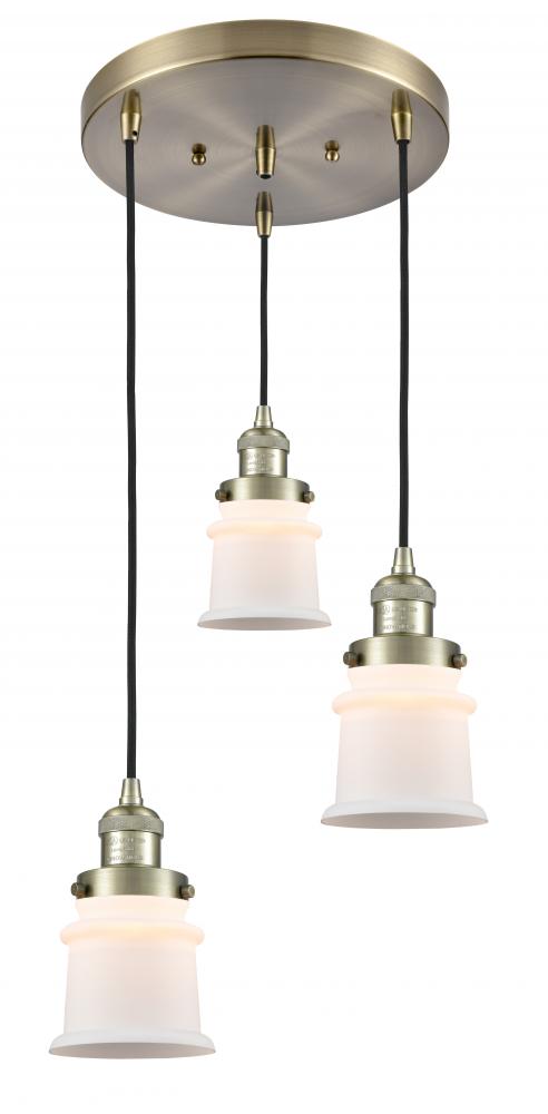 Small Canton 3 Light Multi-Pendant