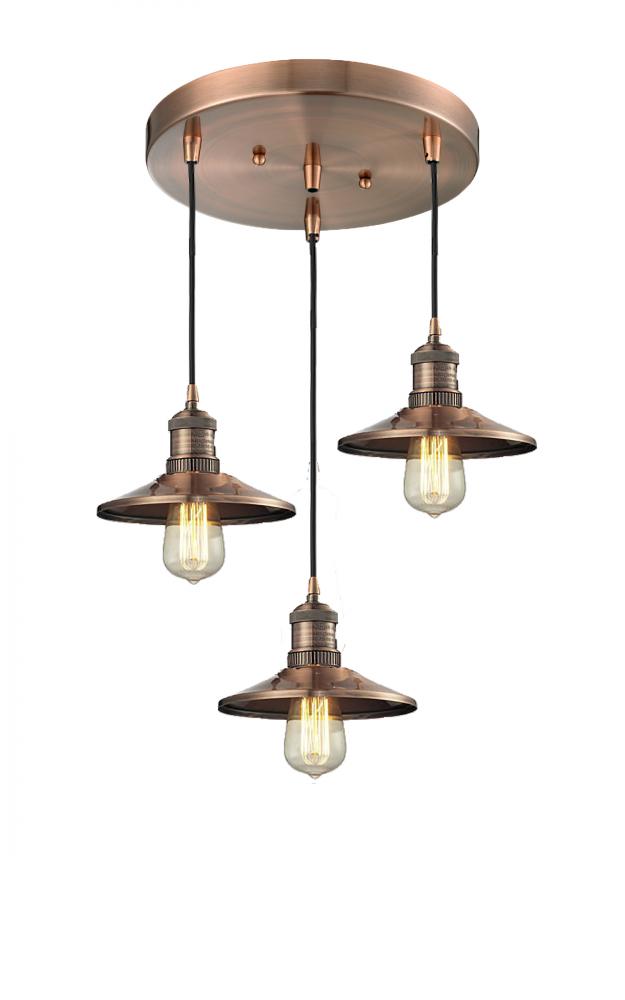 Railroad 3 Light Multi-Pendant