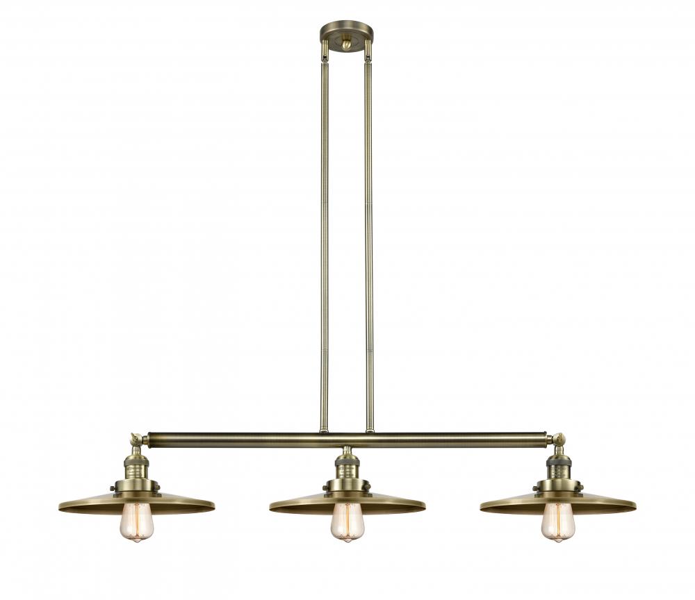 Appalachian - 3 Light - 45 inch - Antique Brass - Stem Hung - Adjustable Island Light