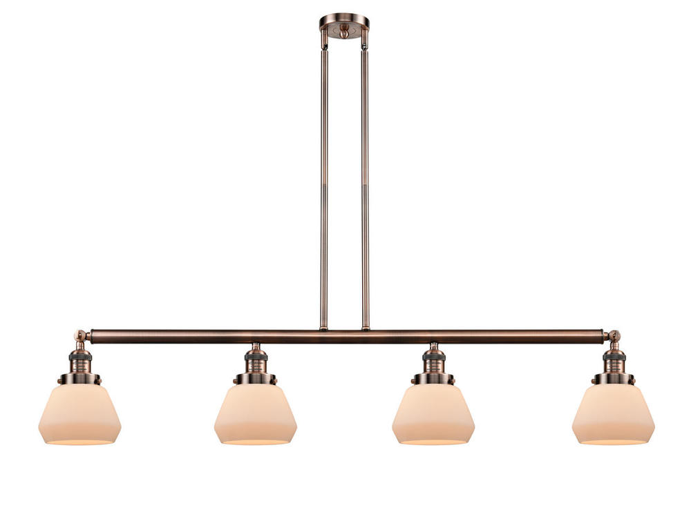 Fulton - 4 Light - 51 inch - Antique Copper - Stem Hung - Island Light