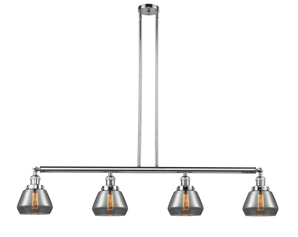 Fulton - 4 Light - 51 inch - Polished Chrome - Stem Hung - Adjustable Island Light