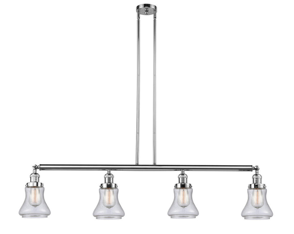 Bellmont - 4 Light - 51 inch - Polished Chrome - Stem Hung - Adjustable Island Light