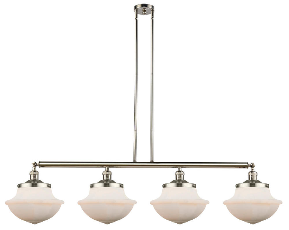 Oxford - 4 Light - 54 inch - Polished Nickel - Stem Hung - Island Light